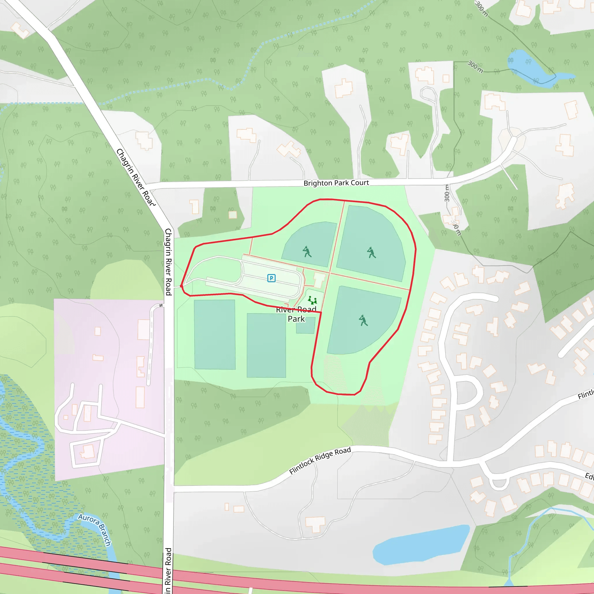 River Road Park Loop mobile static map