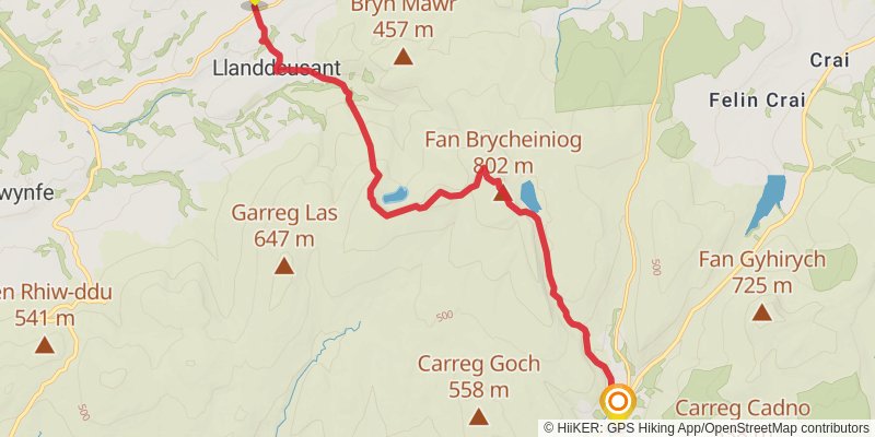 Holyhead to Chepstow Walk stage 23 Map