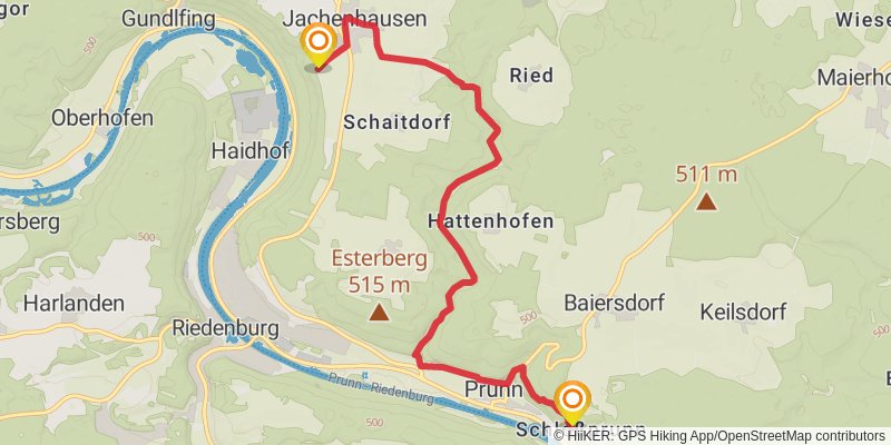 Altmülthal Panoramaweg alt 6 Map