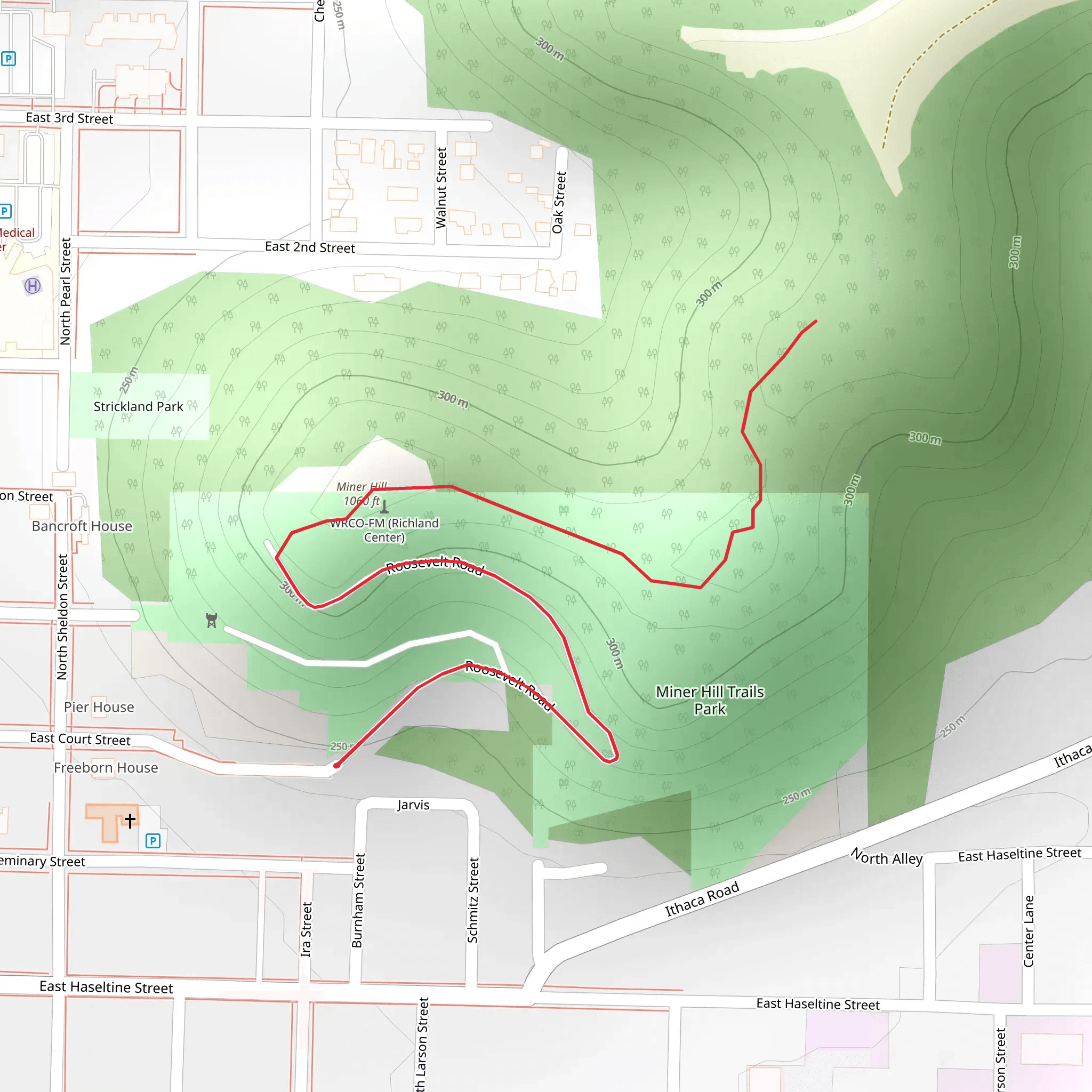 Miner Hill mobile static map