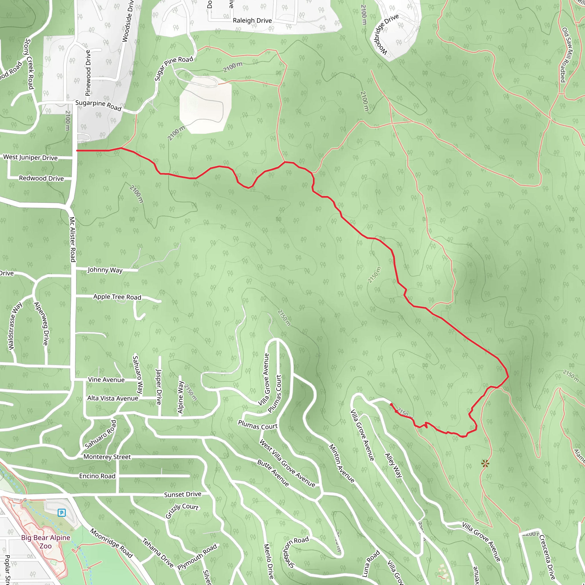 Prima Desecha Trail and East La Ronda Trail mobile static map