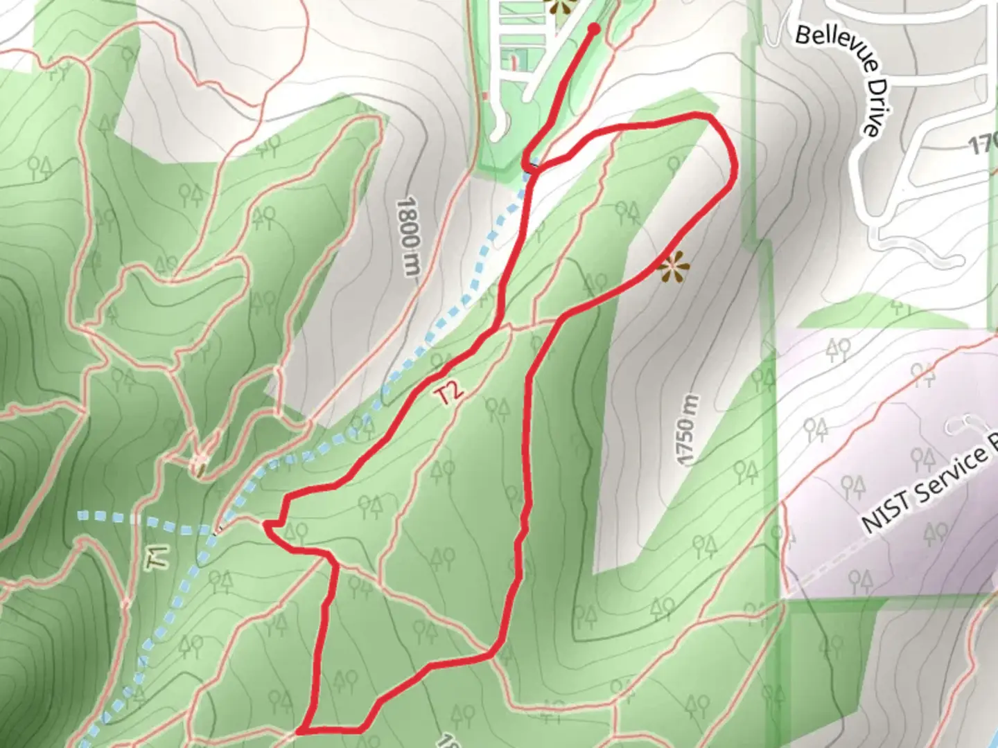 An image depicting the trail Enchanted Mesa - McClintock Upper Loop Trail and its surrounding area.
