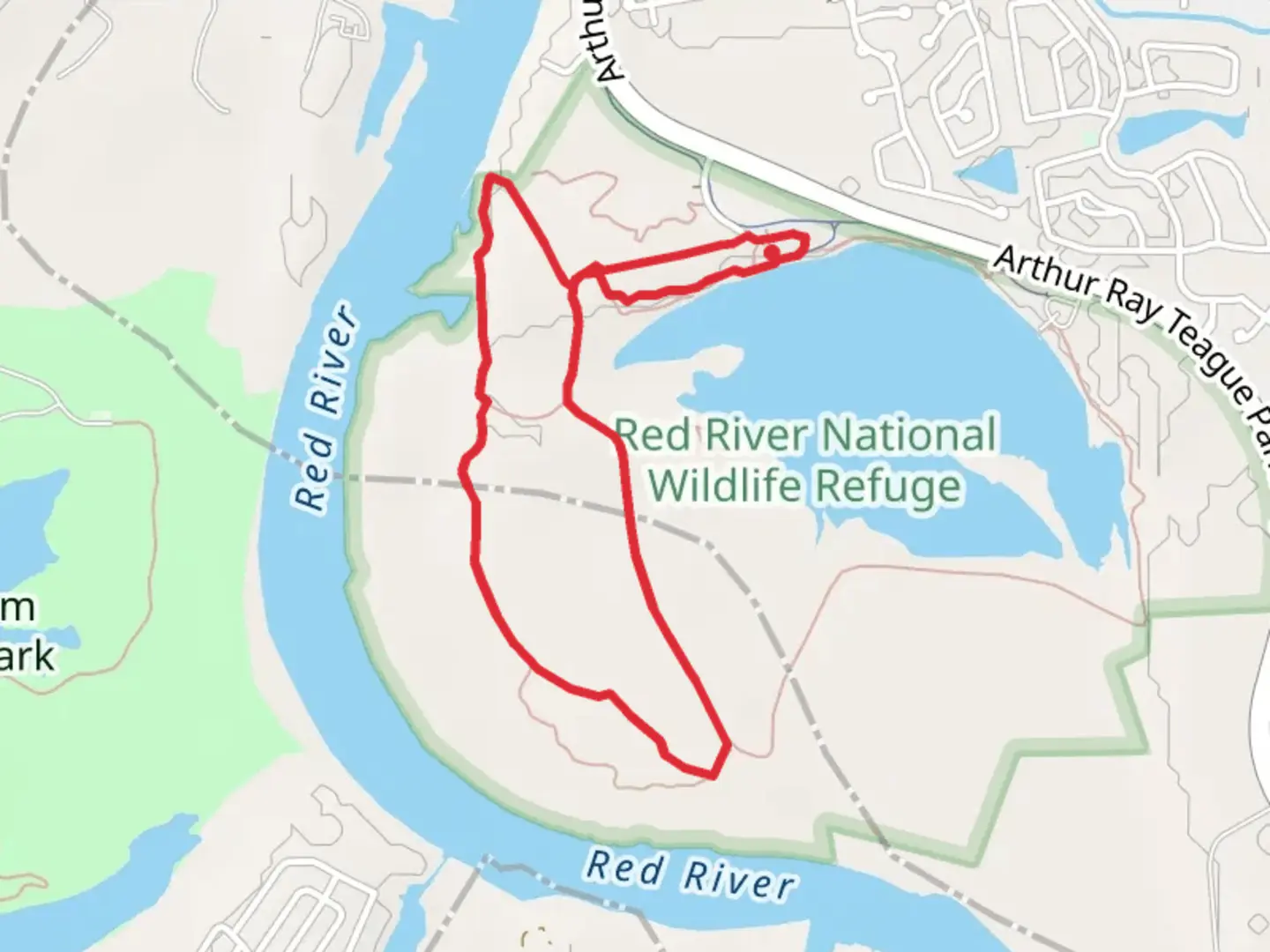 An image depicting the trail Lake Caroline West Loop and its surrounding area.