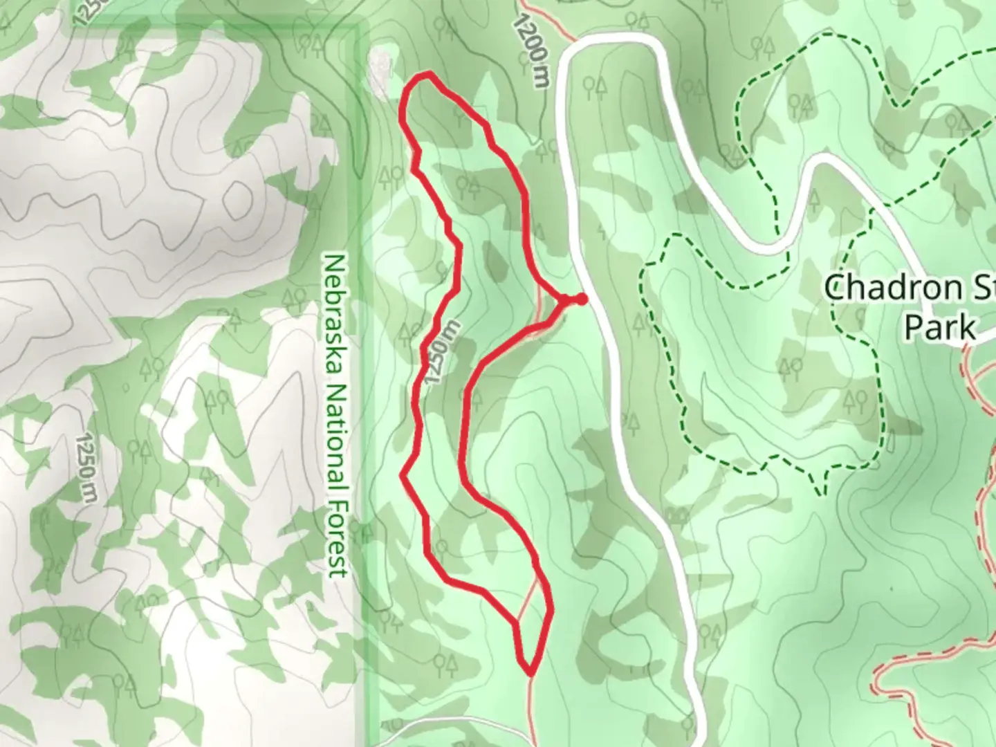 An image depicting the trail Steamboat Butte Loop Trail and its surrounding area.