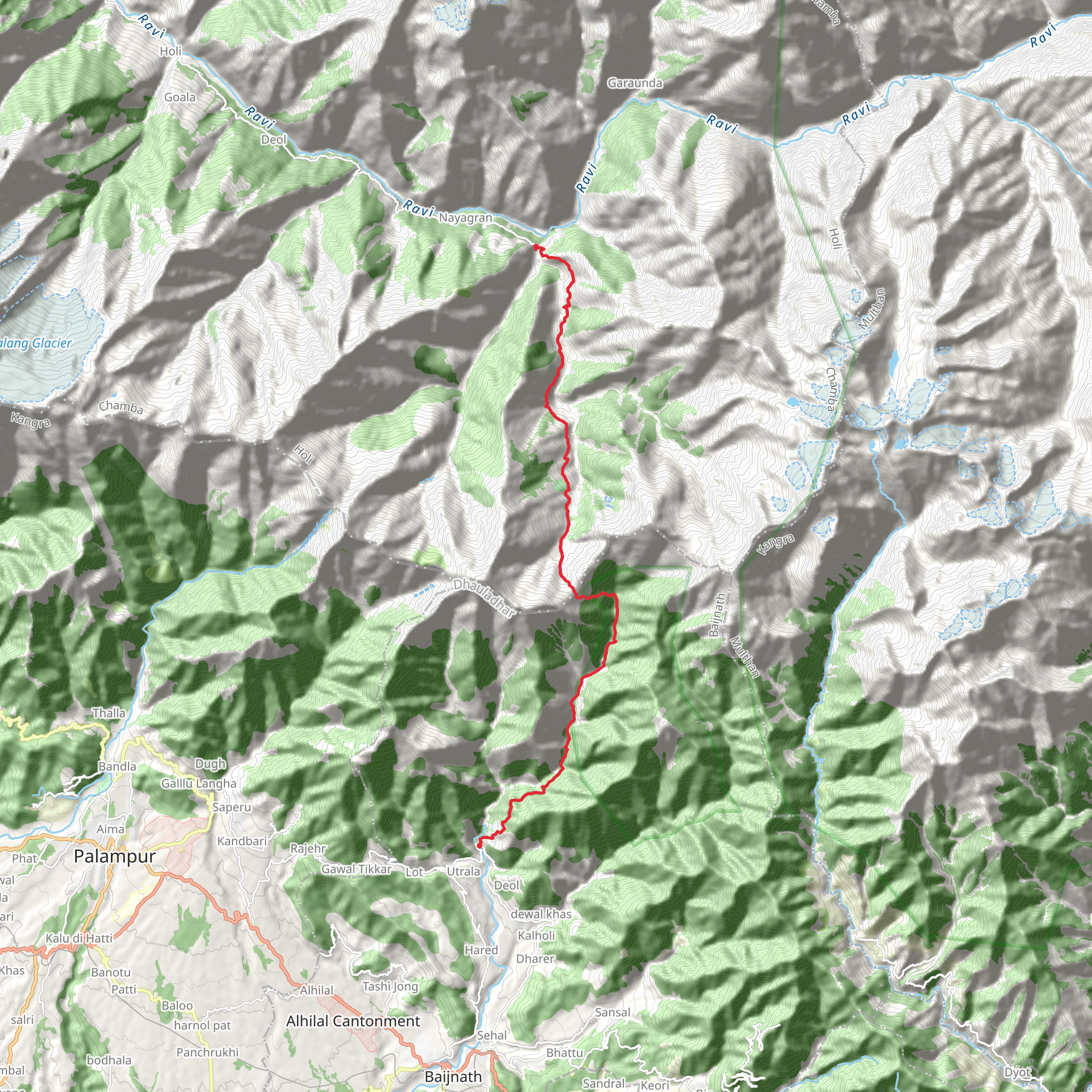Jalsu Pass Trek mobile static map