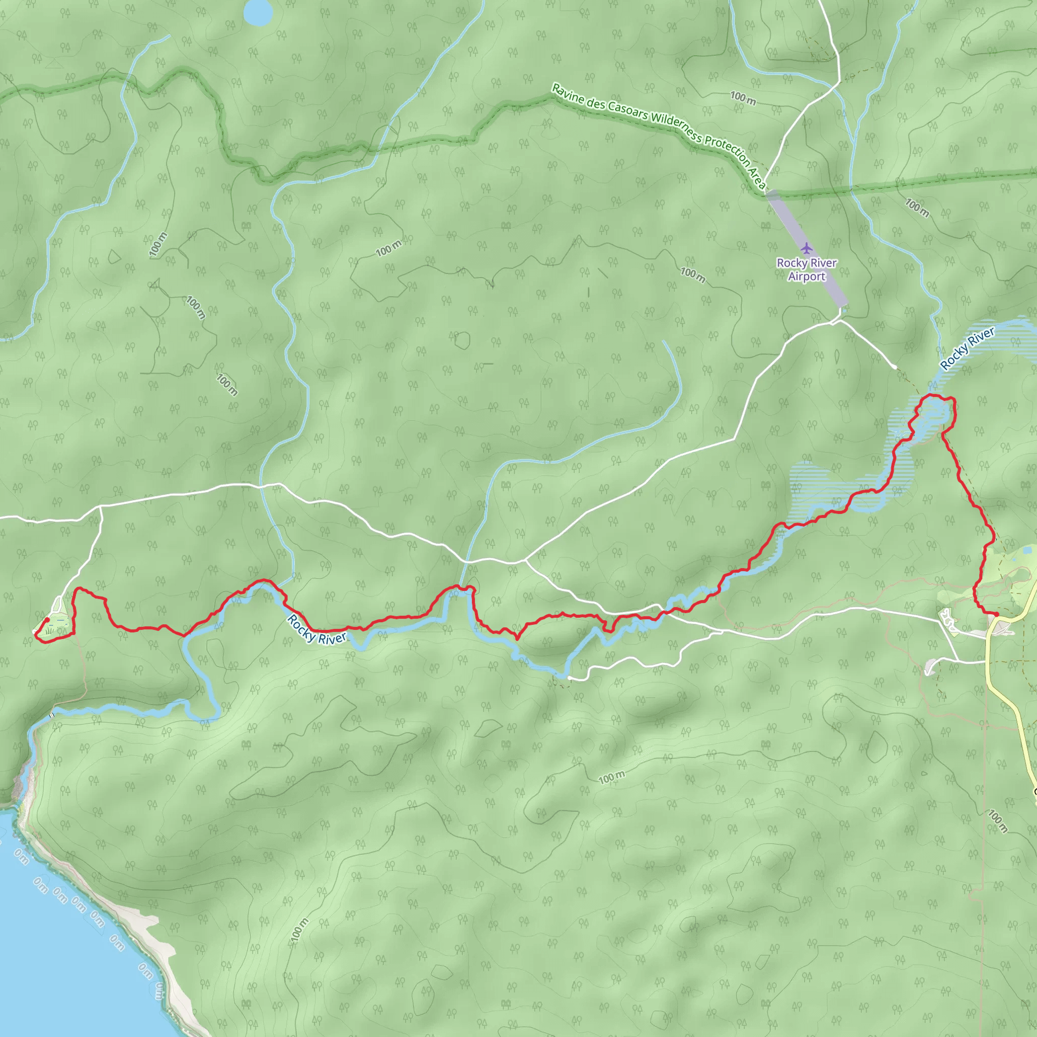 Rocky River Walk mobile static map