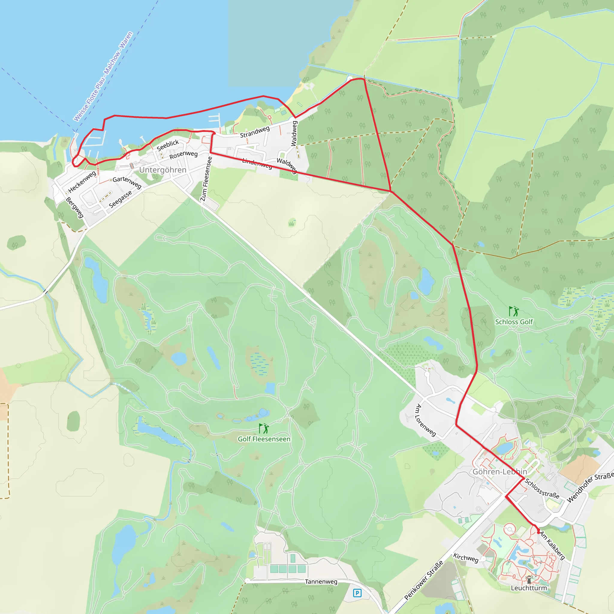 Hundestrand Loop mobile static map