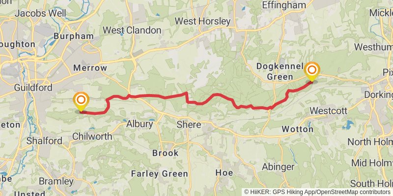 Middleton in Teesdale to Dover Walk stage 38 Map