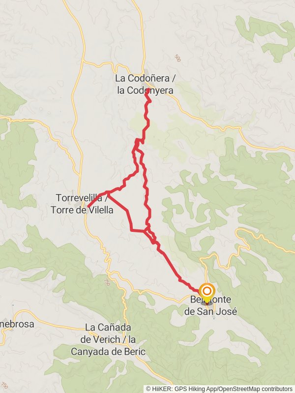 Through the Fondo del Mezquín Ravine PR TE 13 mobile static map