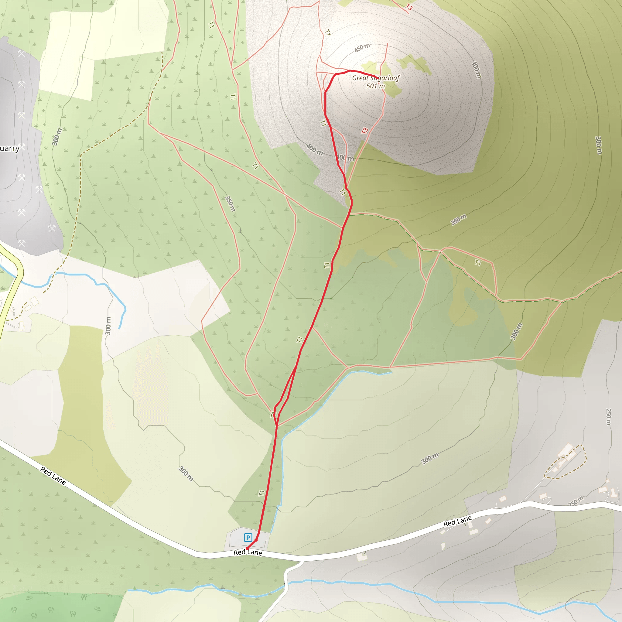 The Sugar Loaf Trail mobile static map