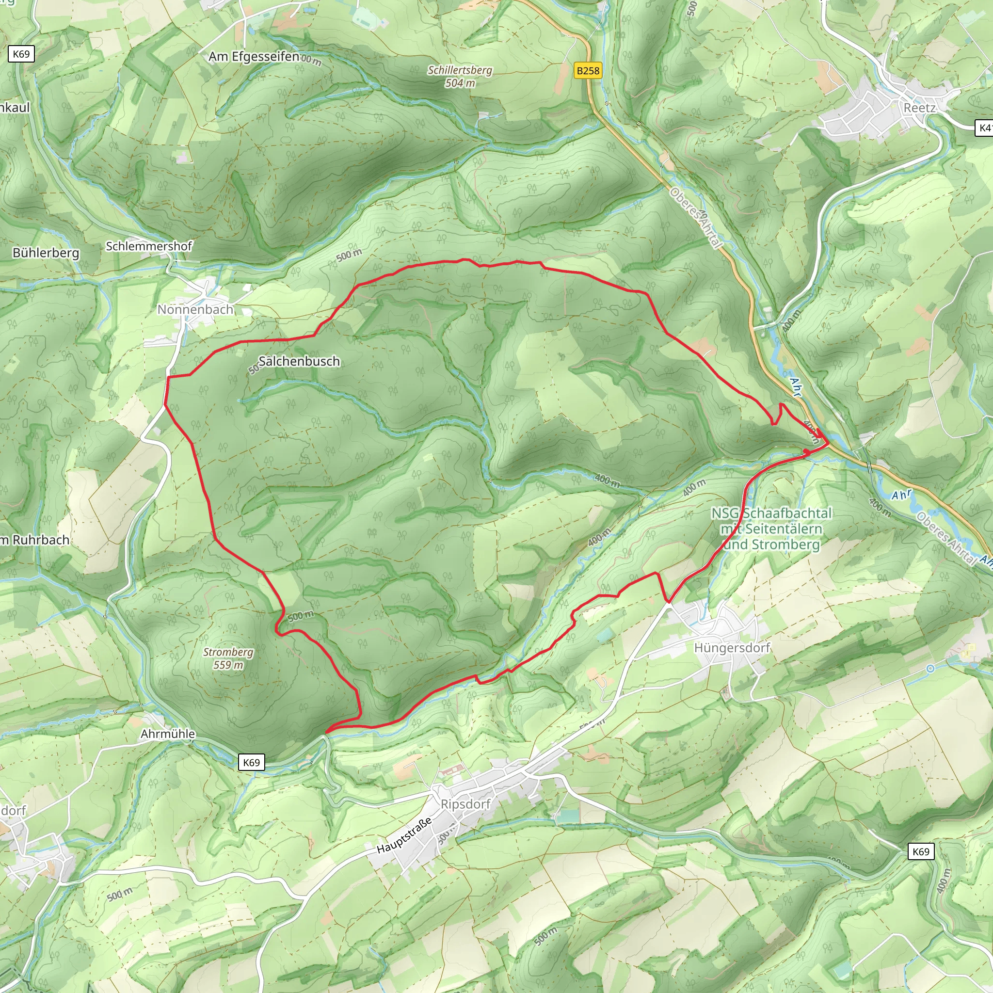 Wacholderweg and Schaafbach Loop mobile static map