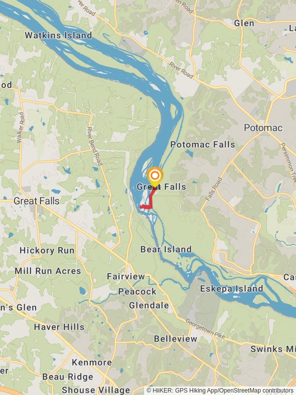 Great Falls Overlook and Chesapeake and Ohio Canal Trail