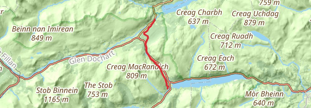 Rob Roy Way 7-Day Gentle Tour (Hillwalk Tours) stage 3 Map