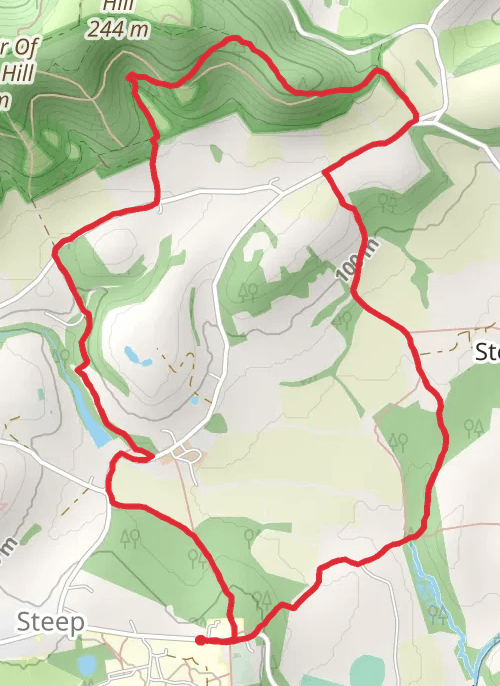 Ashford Hangers from Steep. mobile static map