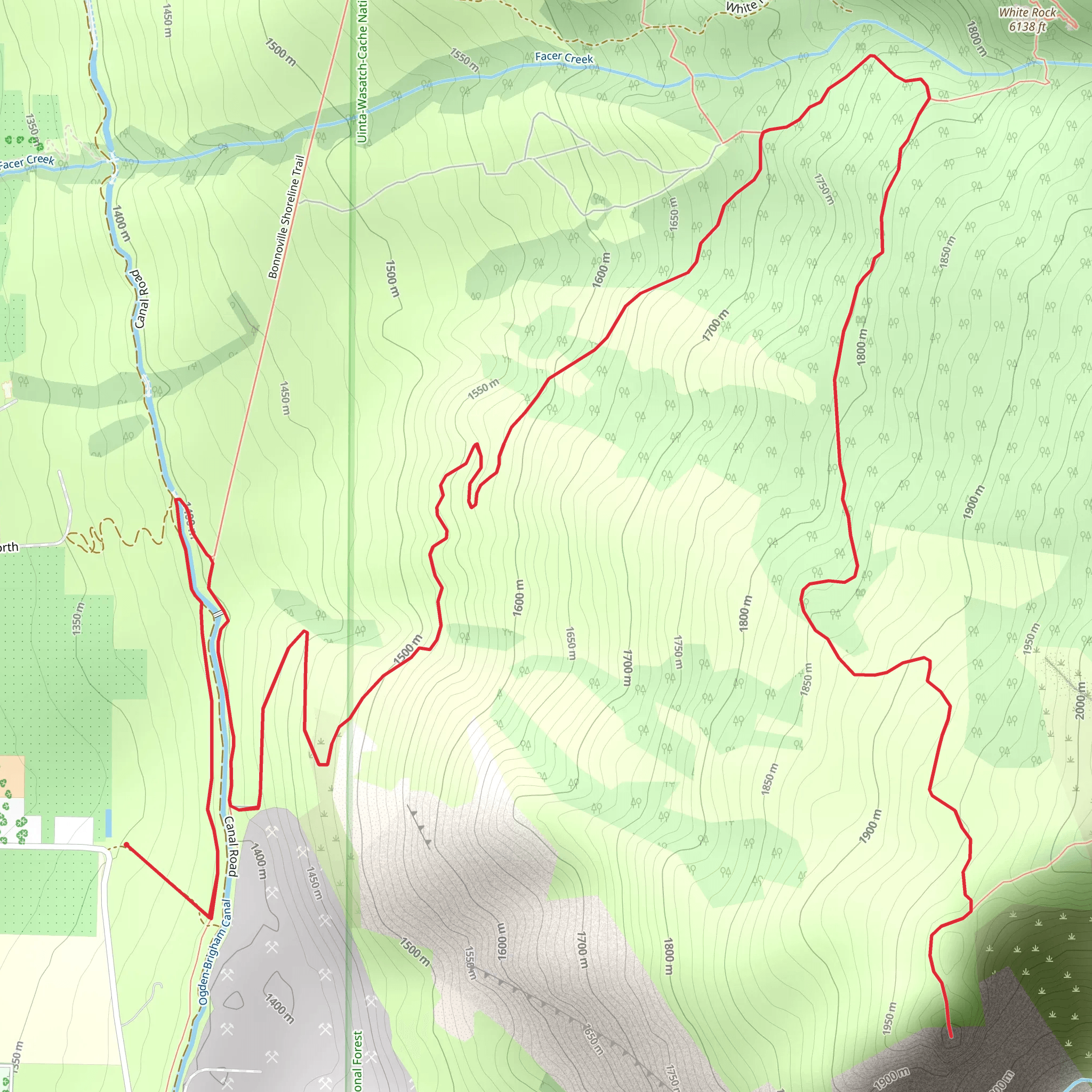Ogden Brigham Canal Walk mobile static map