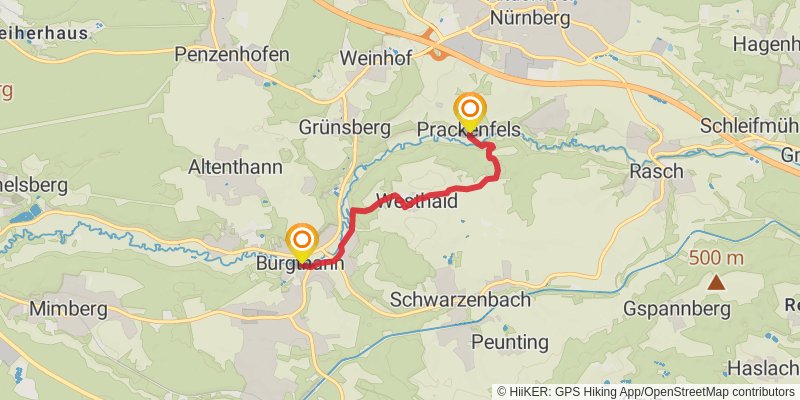 Fränkischer Dünenweg alt 4 Map