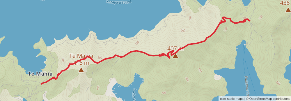 Te Araroa Trail stage 101 Map