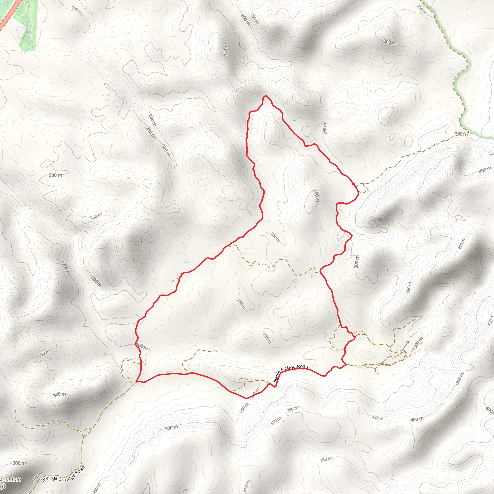 Nellie E Mine Road Loop mobile static map