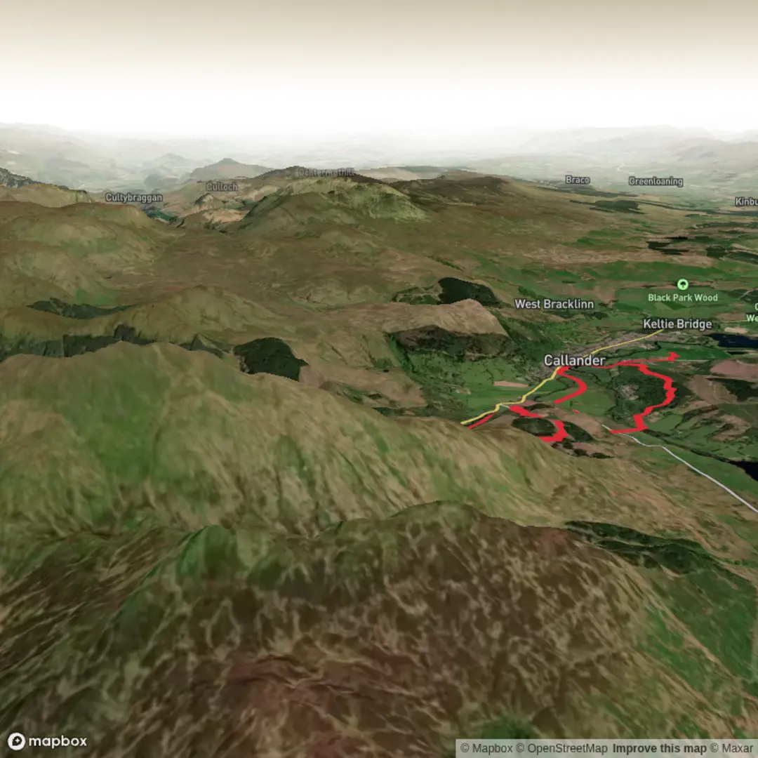 An image depicting the trail Cancer research hike and its surrounding area.