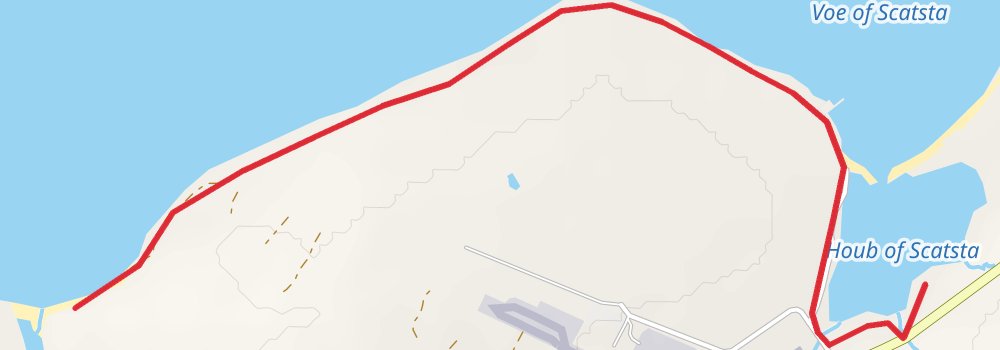Coastal Walk of Shetland - East stage 15 Map