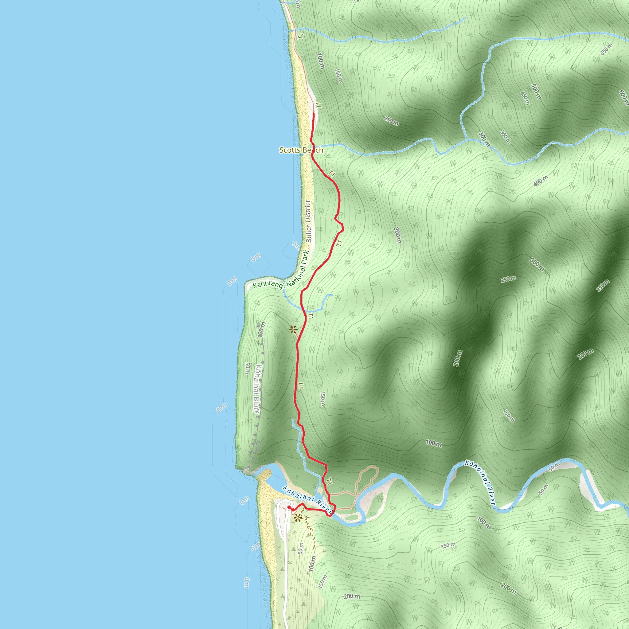 Scotts Beach mobile static map