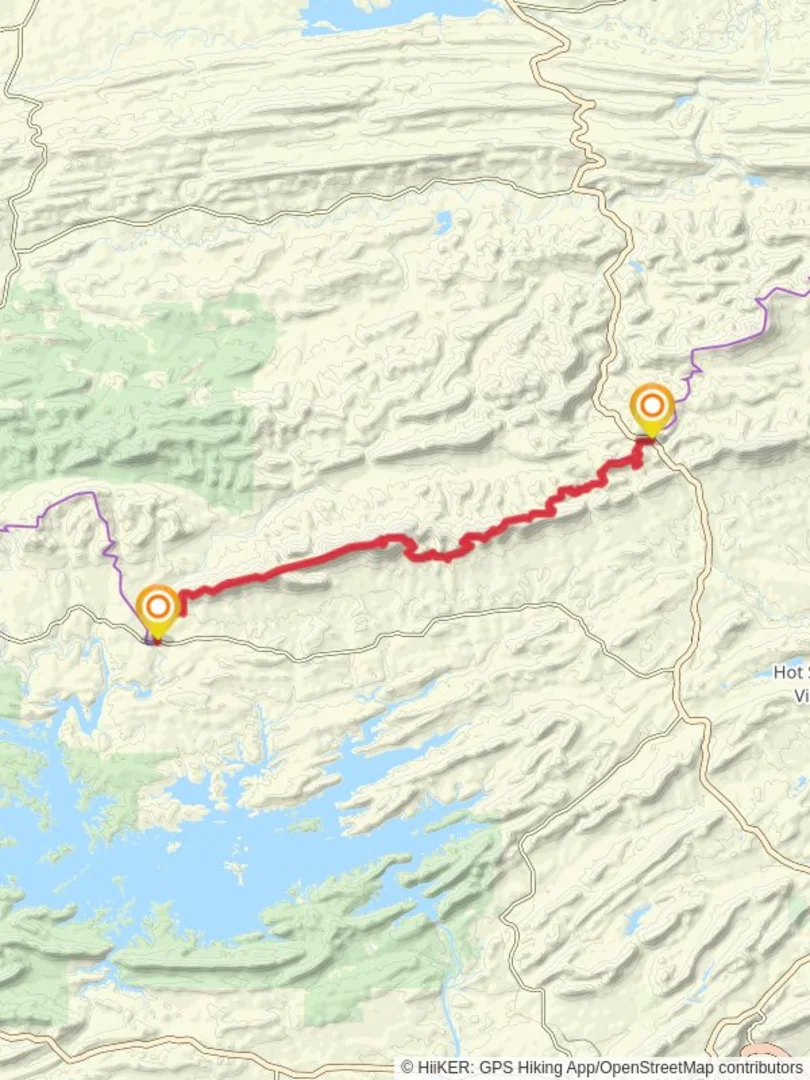 Ouachita Trail and Ouachita Pinnacle Garland County Arkansas - Main Image