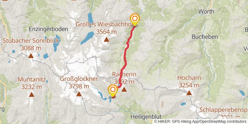 Die Glocknerrunde stage 7 Map
