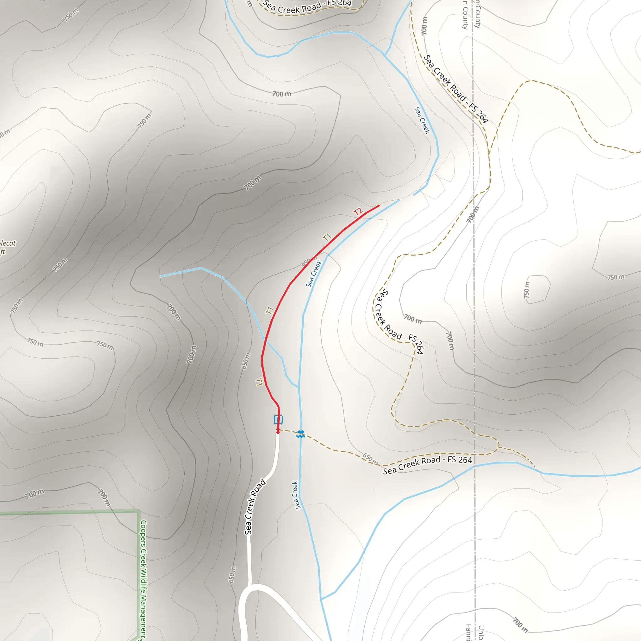 Sea Creek mobile static map