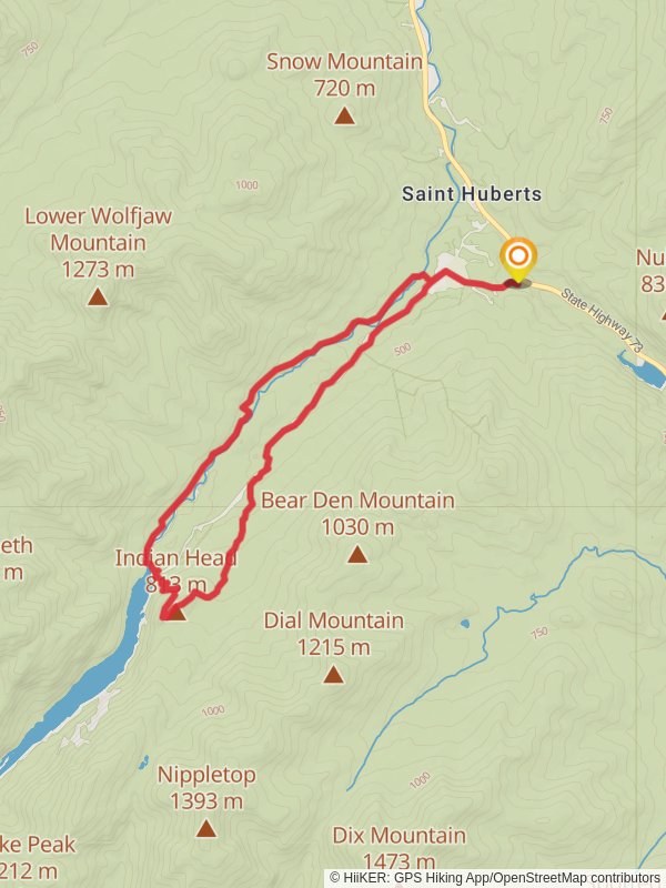 Indian Head and Lower Ausable Lake Loop via Ausable Club Road