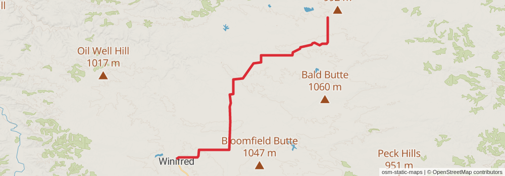 American Perimeter Trail - Rocky Mountains Primary stage 35 Map