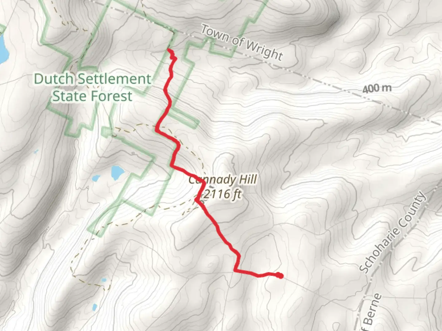 An image depicting the trail Long Path Trail via Lawton Hollow Road and its surrounding area.