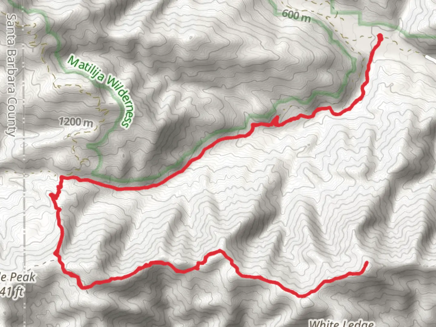 An image depicting the trail Ocean View Trail via Monte Arido Trail and its surrounding area.
