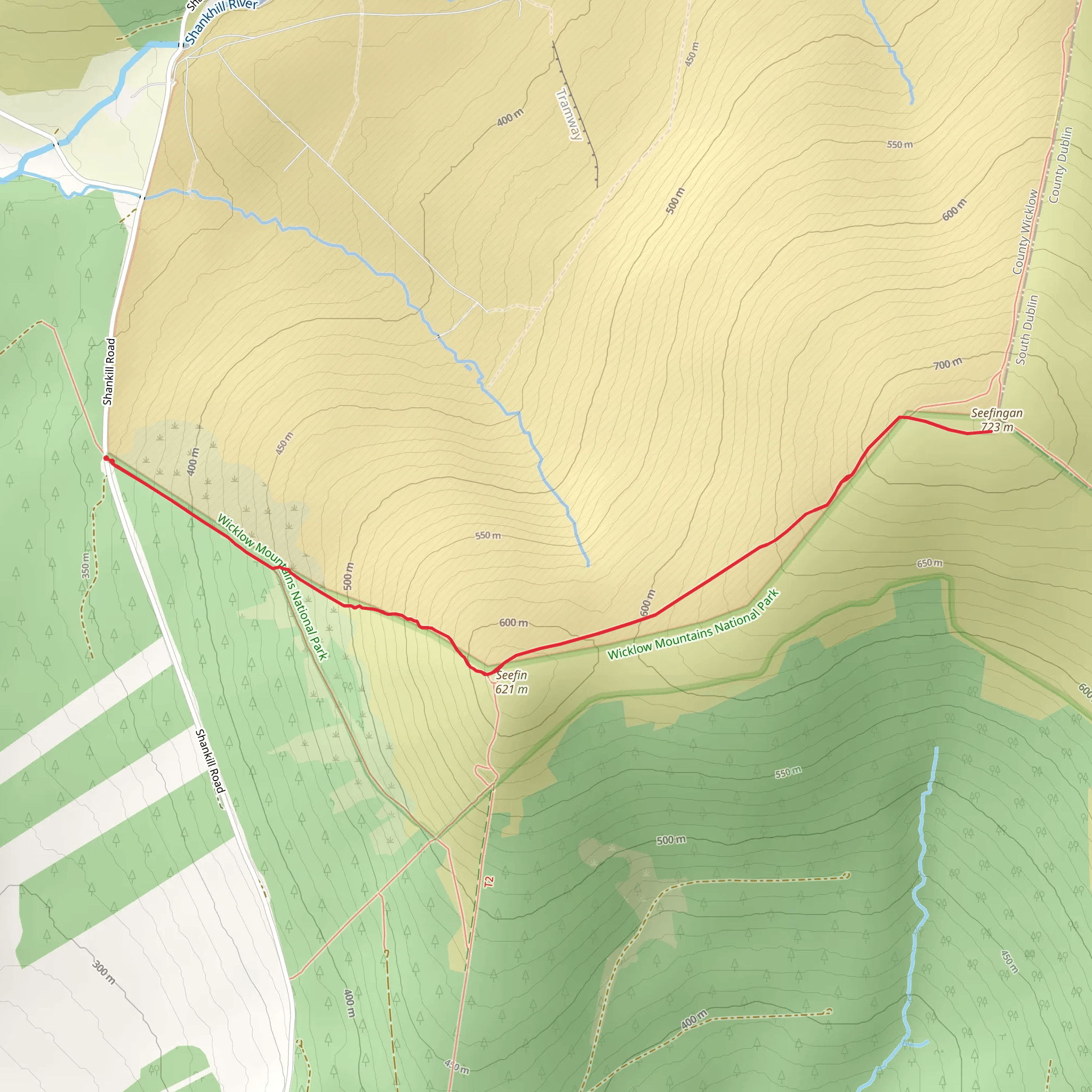 Seefingan Mountain Trail mobile static map