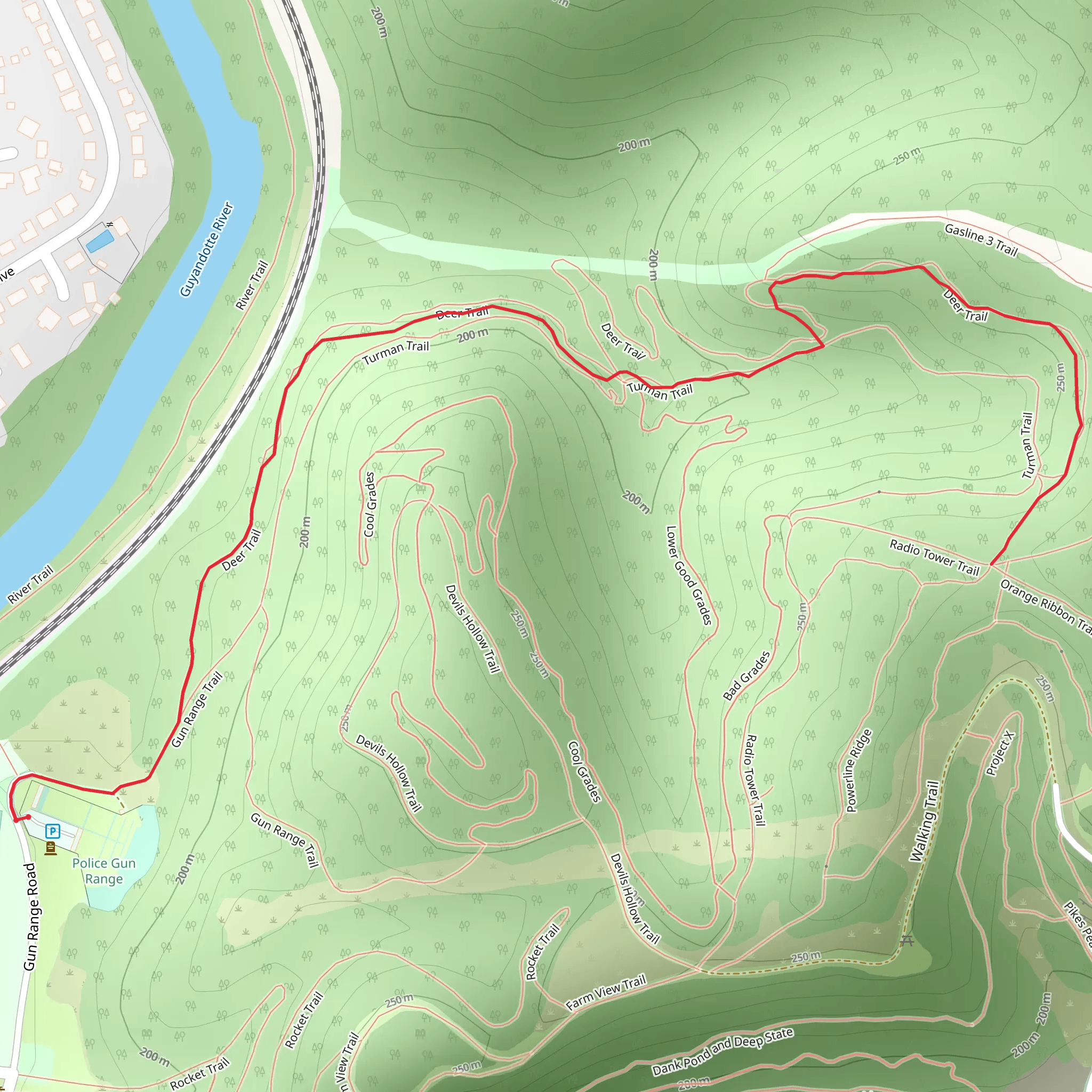 Deer Trail mobile static map