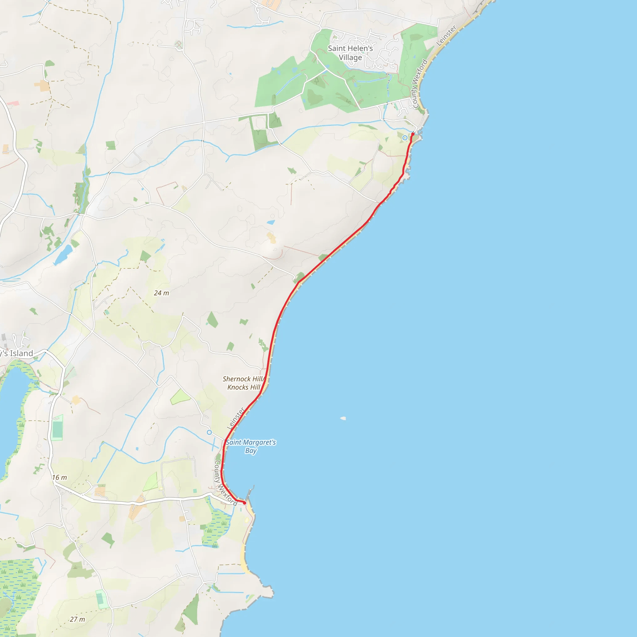 St Helen's Trail mobile static map