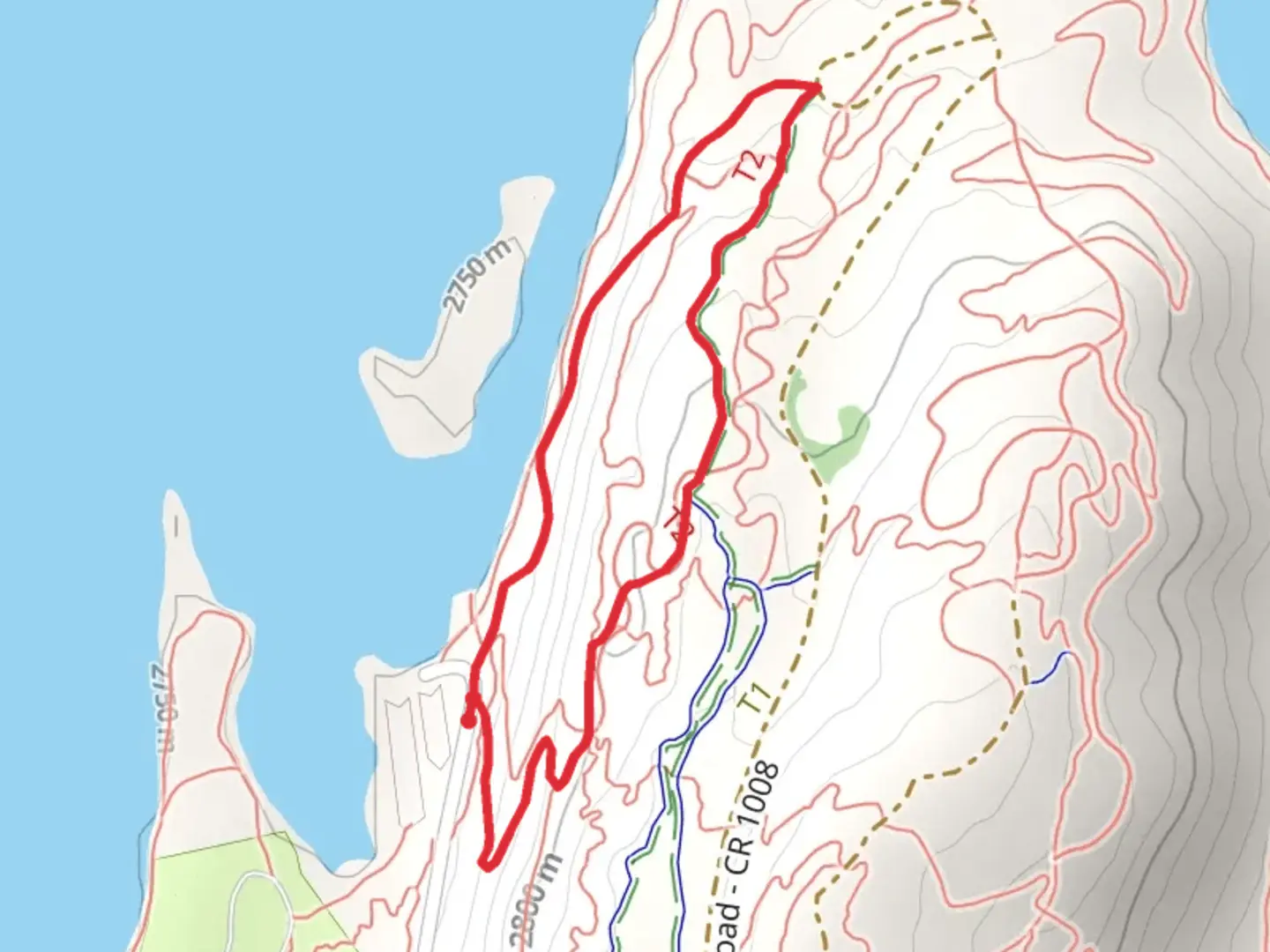 An image depicting the trail Olympians Links and Riechl's Retreat Loop and its surrounding area.