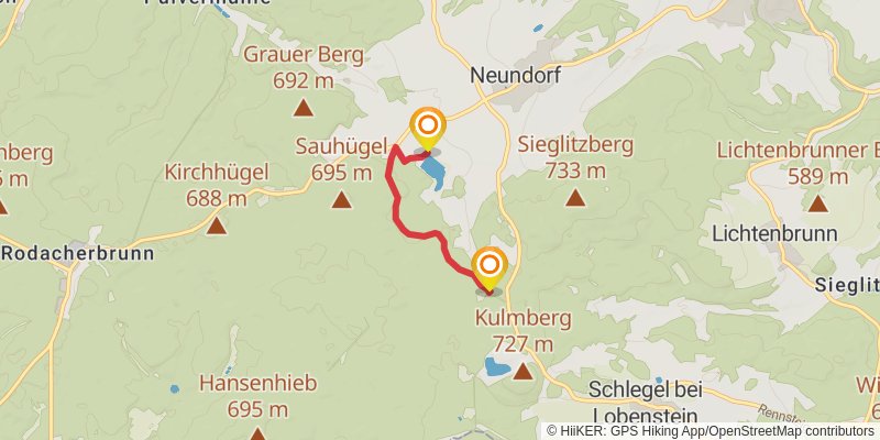 Rennsteig spur 1 Map