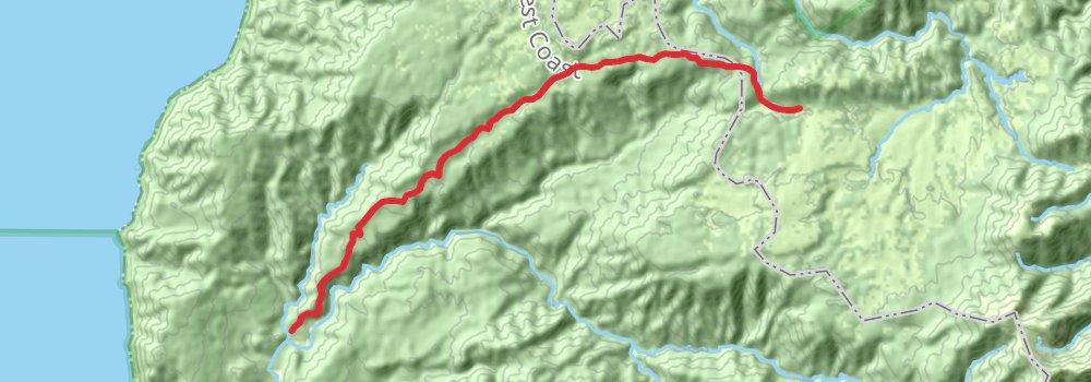 Heaphy Track stage 3 Map