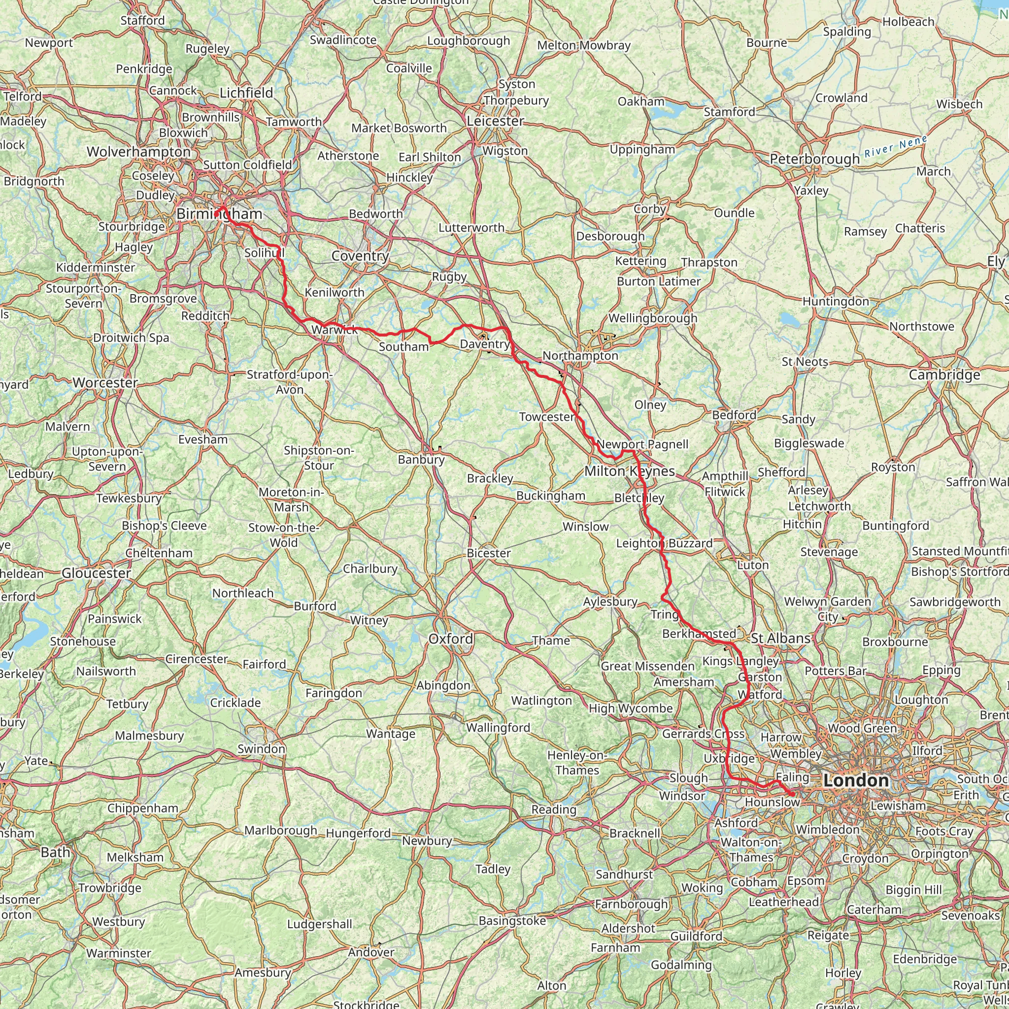 Grand Union Canal Walk mobile static map