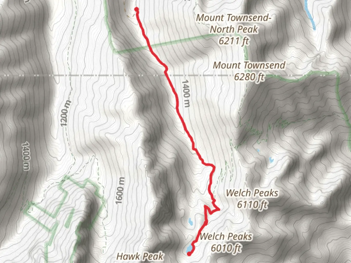 An image depicting the trail Silver Lake via Way Trail and its surrounding area.