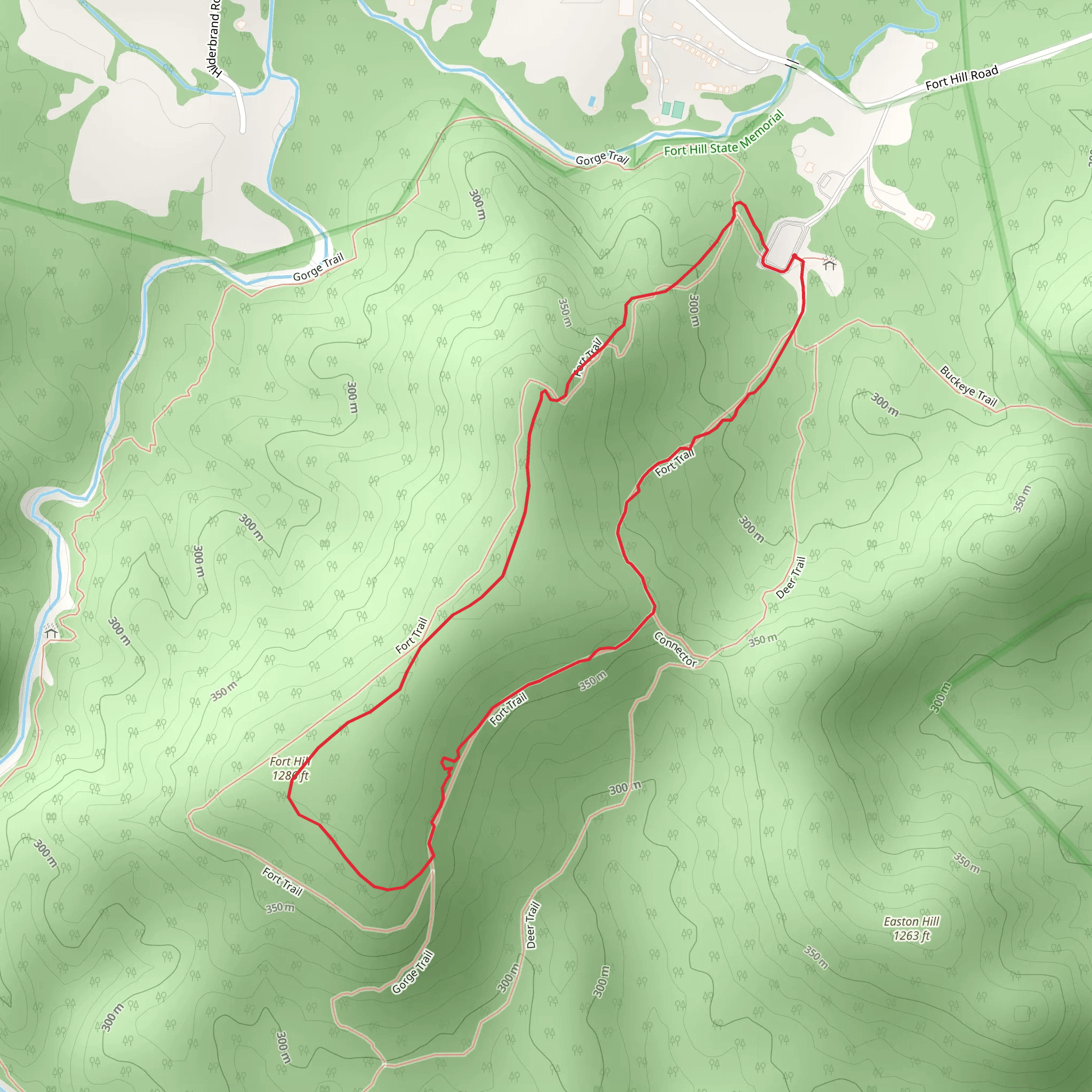 Ft Hill Gorge Loop Trail mobile static map