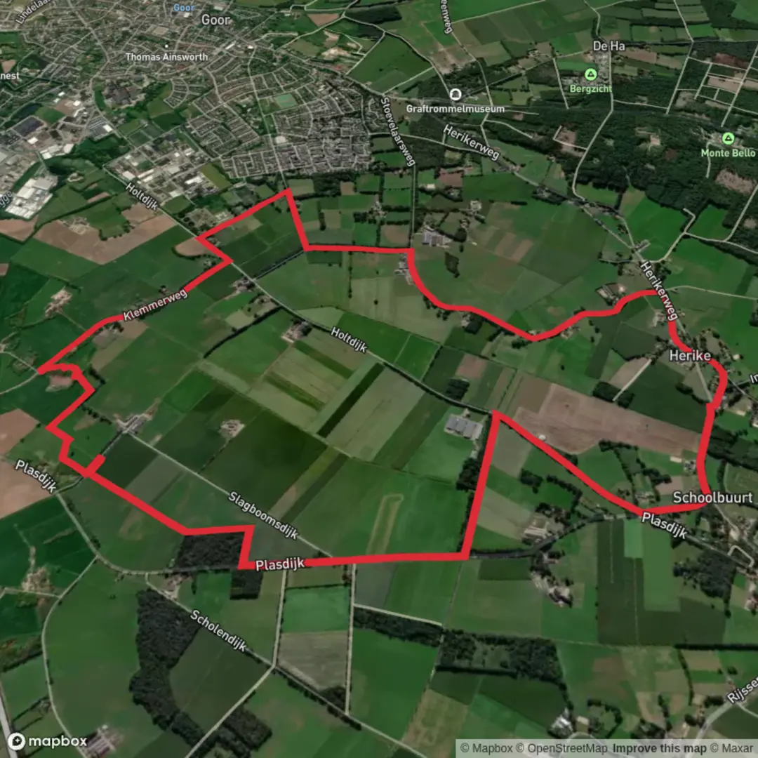 An image depicting the trail Oost Elsen Loop and its surrounding area.