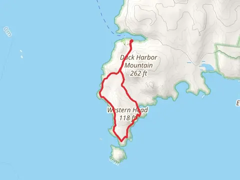 Western Head Trail from Duck Harbor Road