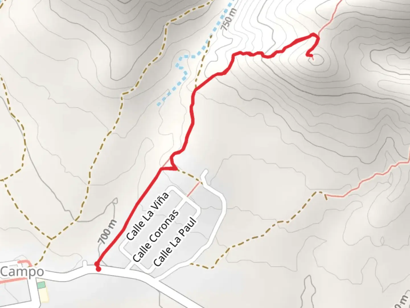 An image depicting the trail Field - Castell de Sin PR HU 122 and its surrounding area.