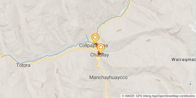 Salkantay Trek alt 1 Map