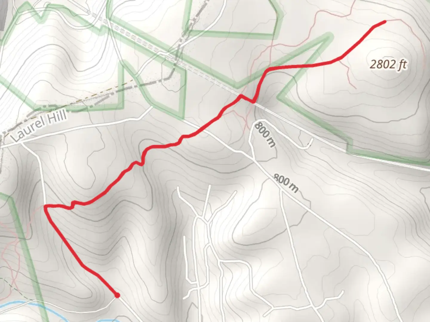 An image depicting the trail Shafer Run to Clear Run Trail and its surrounding area.
