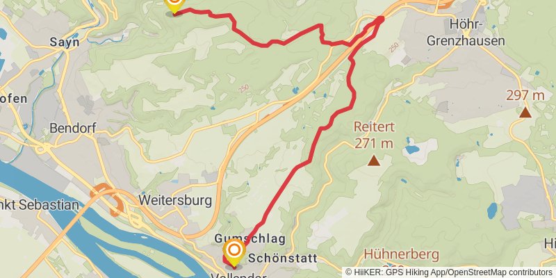 Rheinsteig alt 9 Map