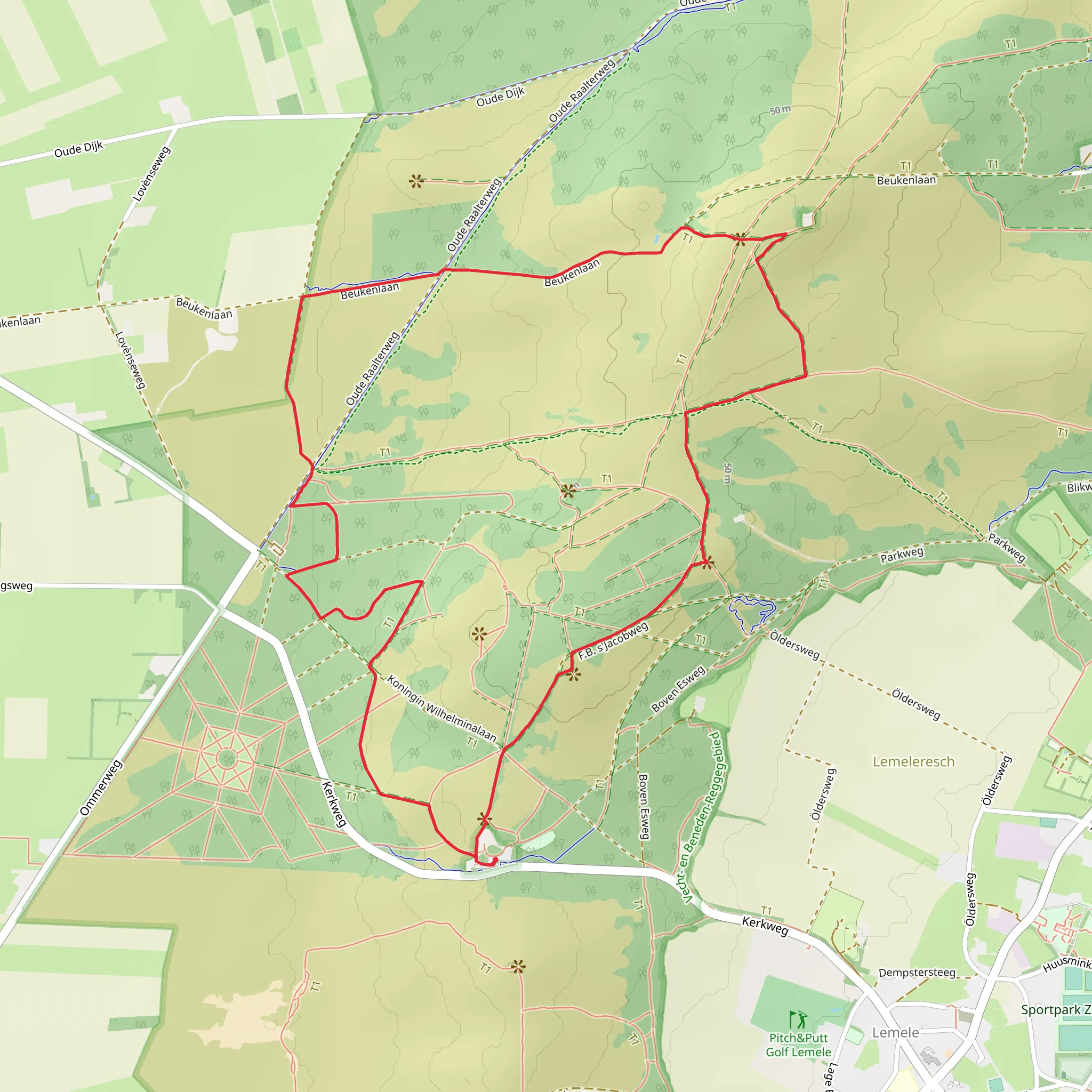 Lemelerberg via Rolstoelpad mobile static map