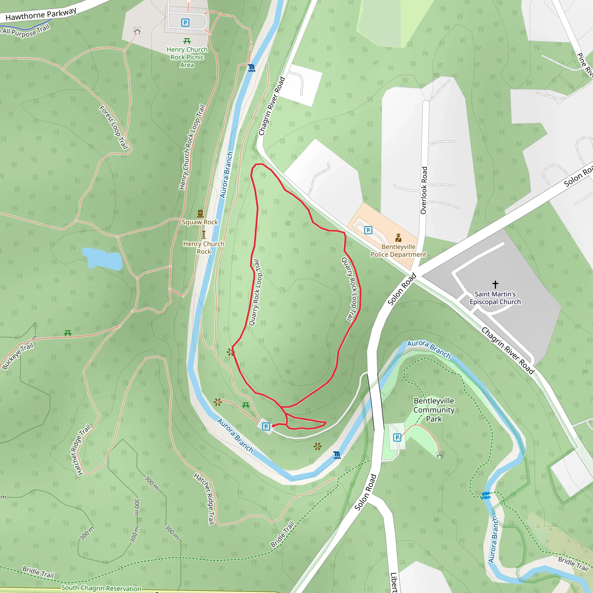 Quarry Rock Loop Trail mobile static map