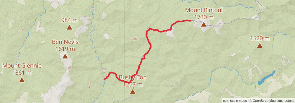 Te Araroa South Island stage 12 Map